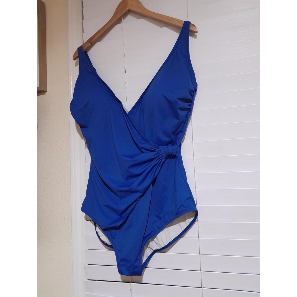 vintage USA made padded adjustable straps Gottex one piece swim suit sz 18